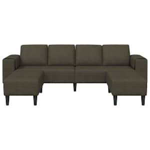 Pohovka do obývacího pokoje 3 pcs Armádně zelená - obrázek 4