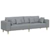 vidaXL Diivan Helehall 250 x 77 x 76 cm kangas