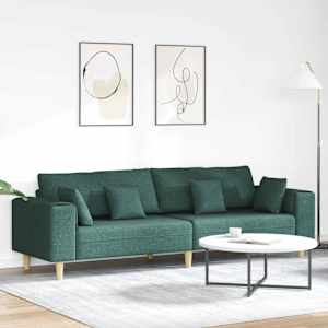 Kavč Temno zelena 250 x 77 x 76 cm blago