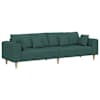 vidaXL Diivan Tume rohelise 250 x 77 x 76 cm kangas