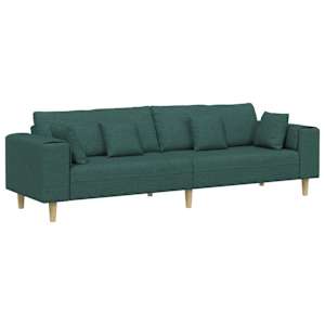 vidaXL Diivan Tume rohelise 250 x 77 x 76 cm kangas