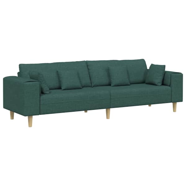 vidaXL Diivan Tume rohelise 250 x 77 x 76 cm kangas