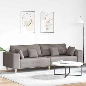 Pohovka s polštářem Taupe 250 x 77 x 76 cm textil - obrázek 1