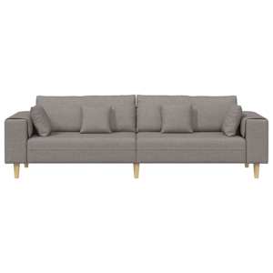 Pohovka s polštářem Taupe 250 x 77 x 76 cm textil - obrázek 4