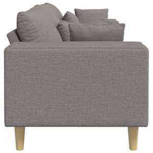 Pohovka s polštářem Taupe 250 x 77 x 76 cm textil - obrázek 5