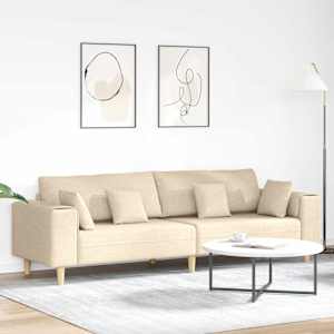 Kavč krema 250 x 77 x 76 cm blago