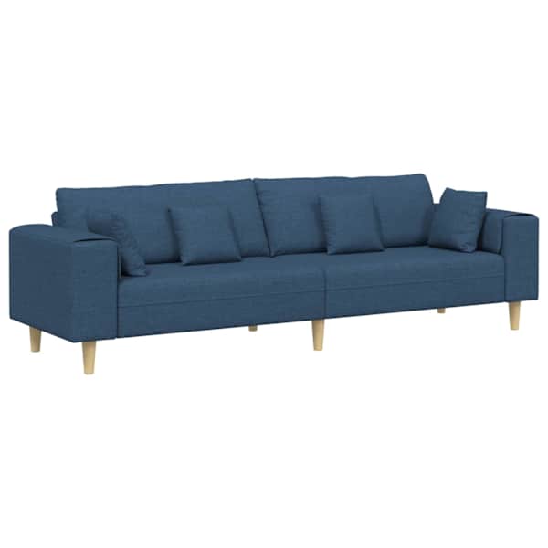 vidaXL Diivan Sinine 250 x 77 x 76 cm kangas
