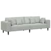 vidaXL Diivan Helehall 250 x 77 x 76 cm Samet