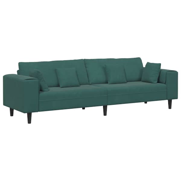 vidaXL Diivan Tume rohelise 250 x 77 x 76 cm Samet
