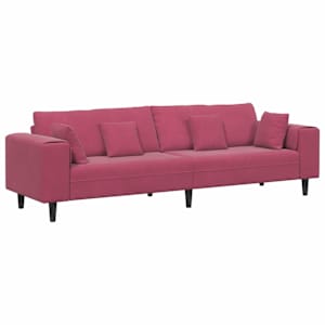 vidaXL Diivan Veinpunane 250 x 77 x 76 cm Samet