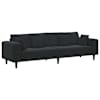 vidaXL Diivan Must 250 x 77 x 76 cm Samet