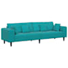 vidaXL Diivan T&uuml;rkiis 250 x 77 x 76 cm Samet
