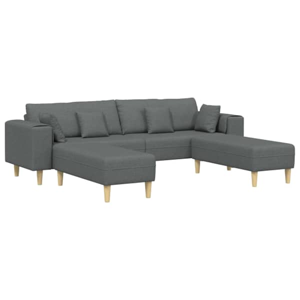 vidaXL Diivan 3 tk Tumehall kangas