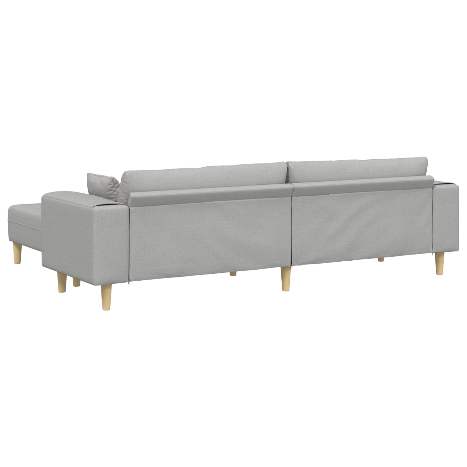 Thumbnail - vidaXL Sofa mit Kissen 3 pcs Wolkengrau Stoff
