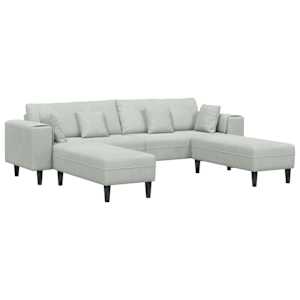 vidaXL Diivan 3 tk Helehall Samet