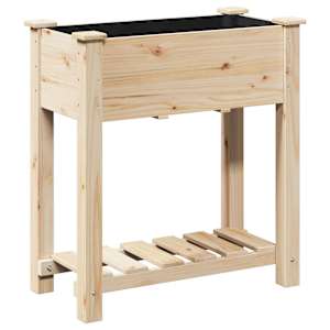 vidaXL Aia istutuspot Beež 71 x 37 x 76,5 cm Tugev kuusepuit