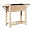 vidaXL Aia istutuspot Beež 111 x 37 x 76,5 cm Tugev kuusepuit