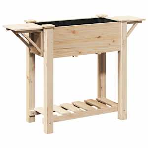 vidaXL Aia istutuspot Beež 111 x 37 x 76,5 cm Tugev kuusepuit