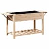 vidaXL Aia istutuspot Beež 155 x 59 x 76,5 cm Tugev kuusepuit