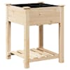vidaXL Aia istutuspot Beež 60,5 x 60 x 76,5 cm Tugev kuusepuit