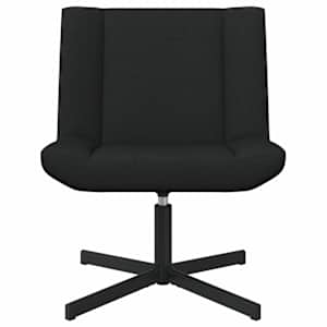 Otočná židle Černá 63 x 75 x 76 cm textil - obrázek 4