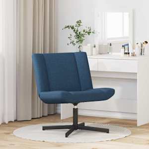 Otočná židle Modrá 63 x 75 x 76 cm textil - obrázek 3