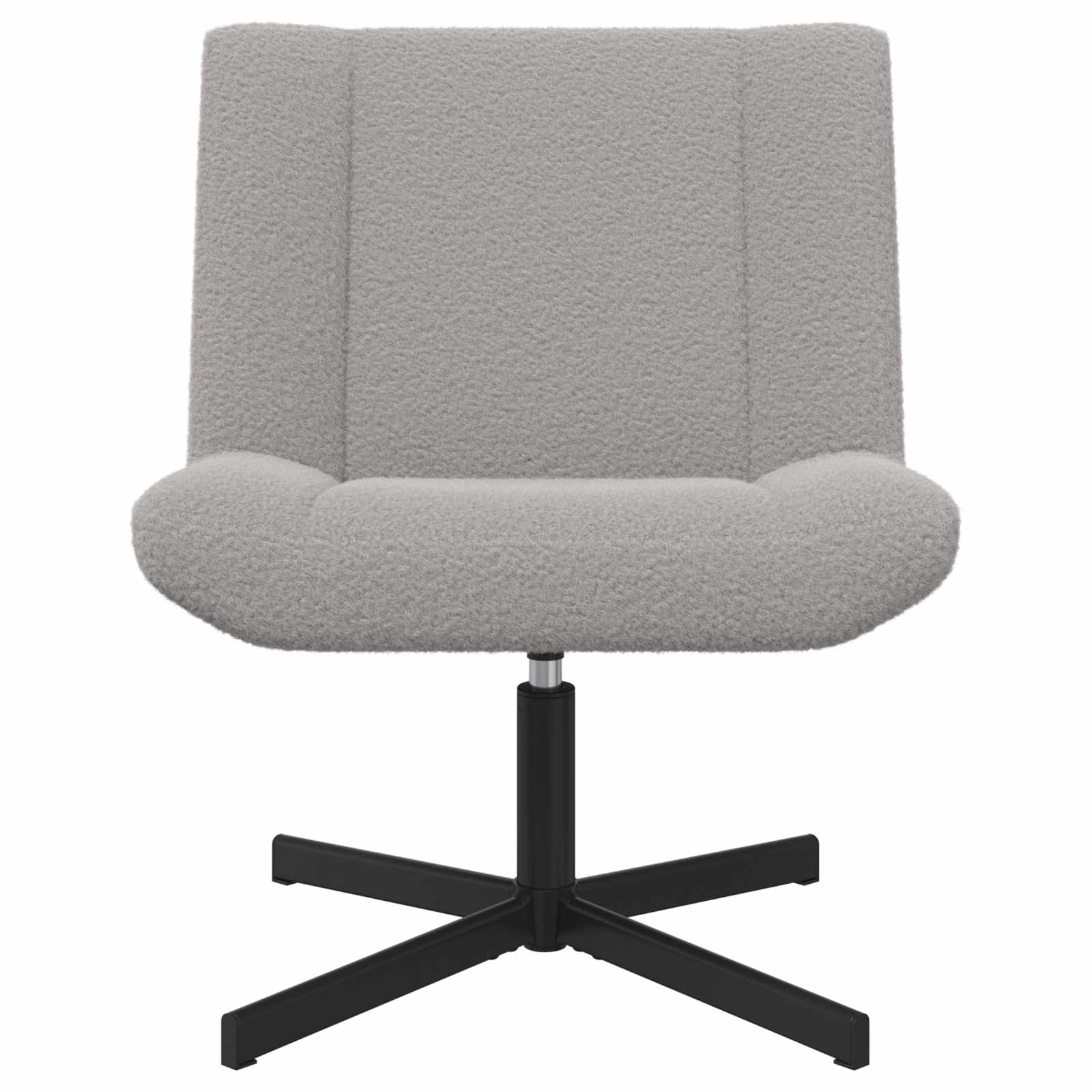 Thumbnail - vidaXL Drehstuhl Hellgrau 63 x 75 x 76 cm Schafsleder