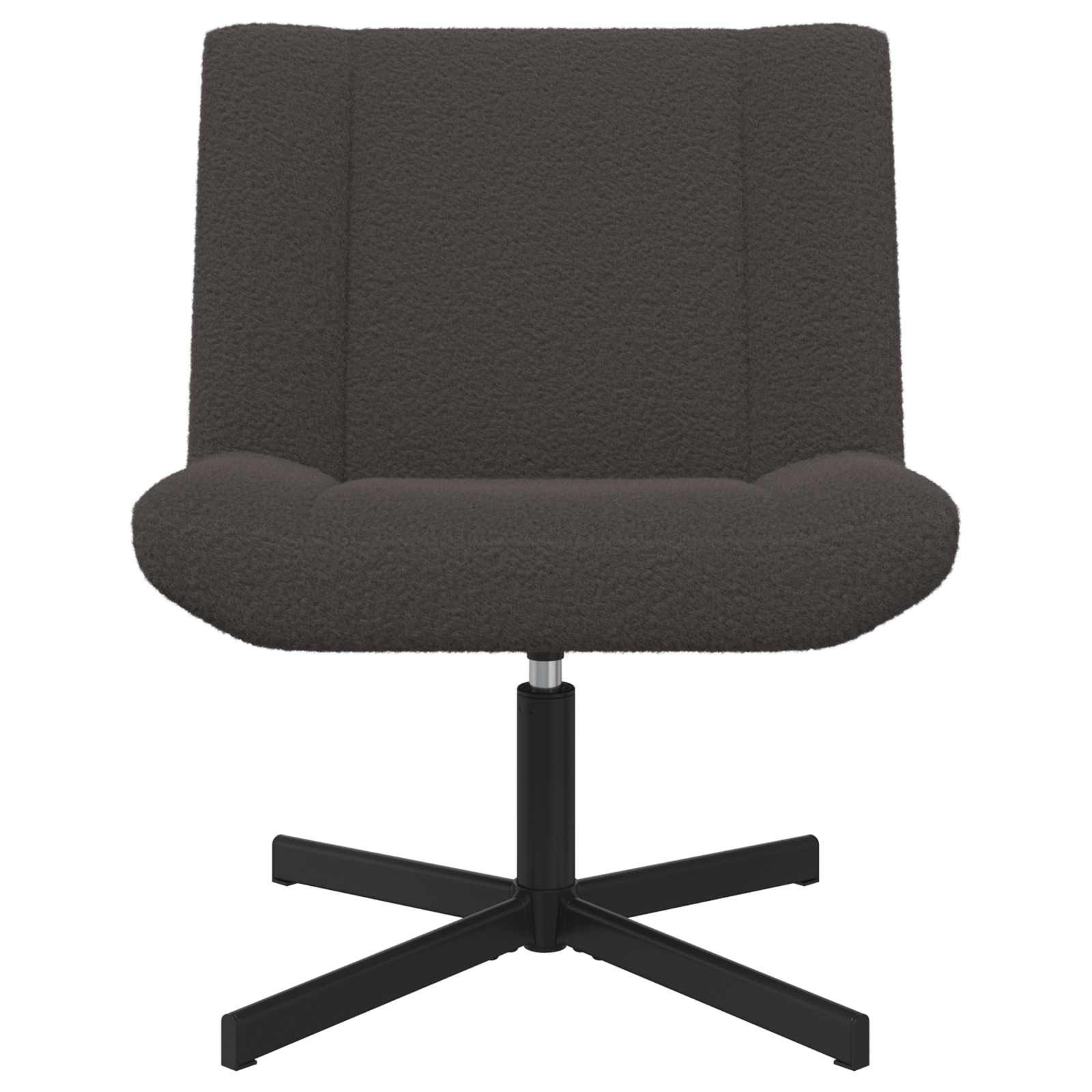 Thumbnail - vidaXL Drehstuhl Dunkelgrau 63 x 75 x 76 cm Schafsleder