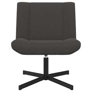 Otočná židle Tmavě šedá 63 x 75 x 76 cm Ovčí kůže - obrázek 2