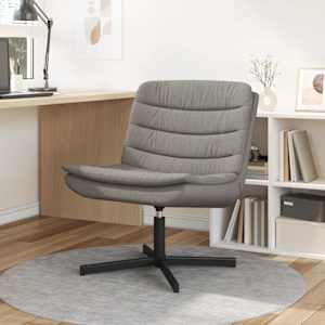 Otočná židle Taupe 63 x 75 x 76 cm textil - obrázek 1