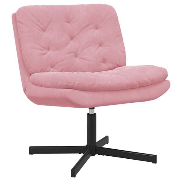 vidaXL P&ouml;&ouml;ratav l&otilde;&otilde;gastustool Roosa 63 x 75 x 76 cm Samet