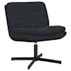 vidaXL P&ouml;&ouml;ratav l&otilde;&otilde;gastustool Must 63 x 75 x 76 cm Samet