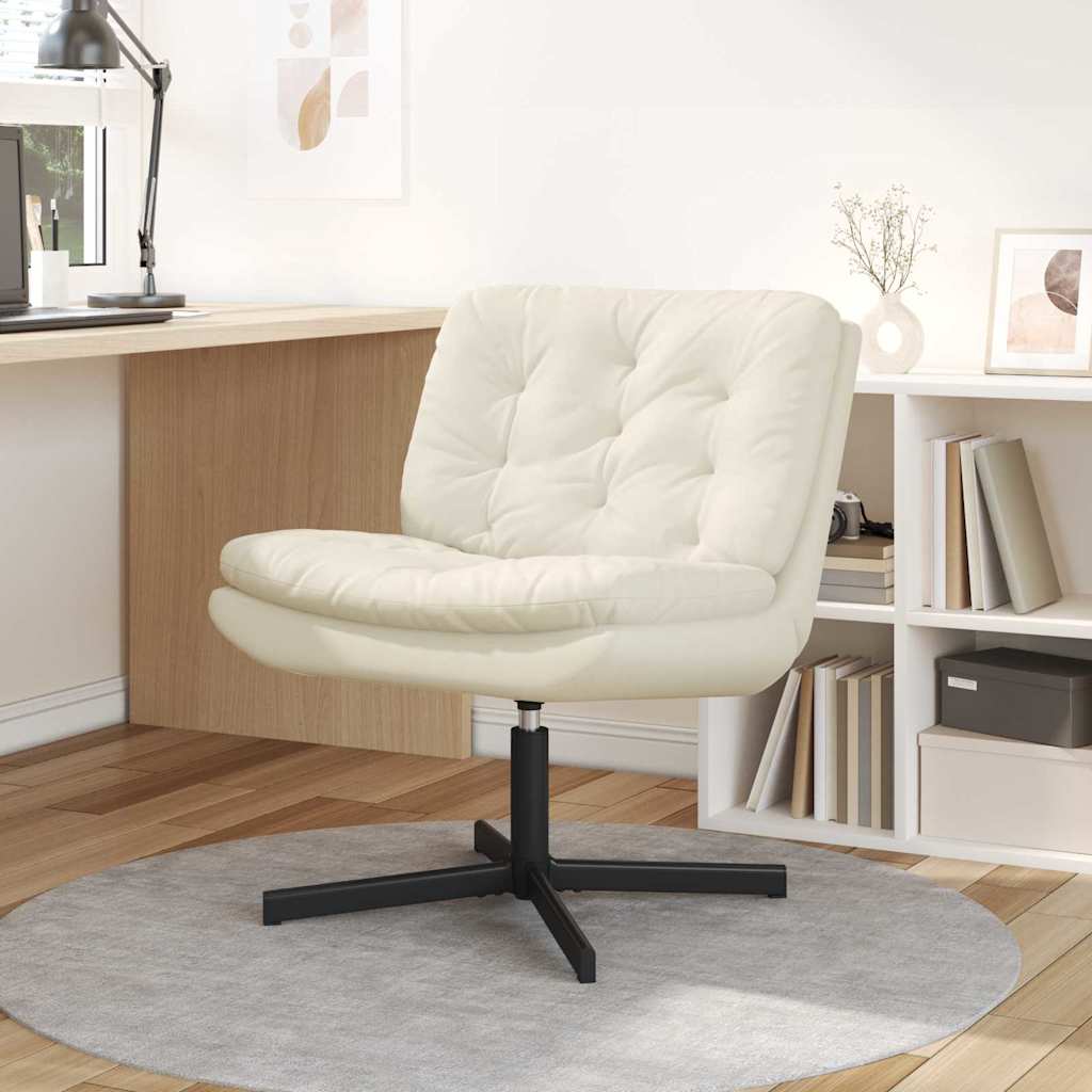 Къртящ релаксиращ стол Крем 63 x 75 x 76 см Кадифе