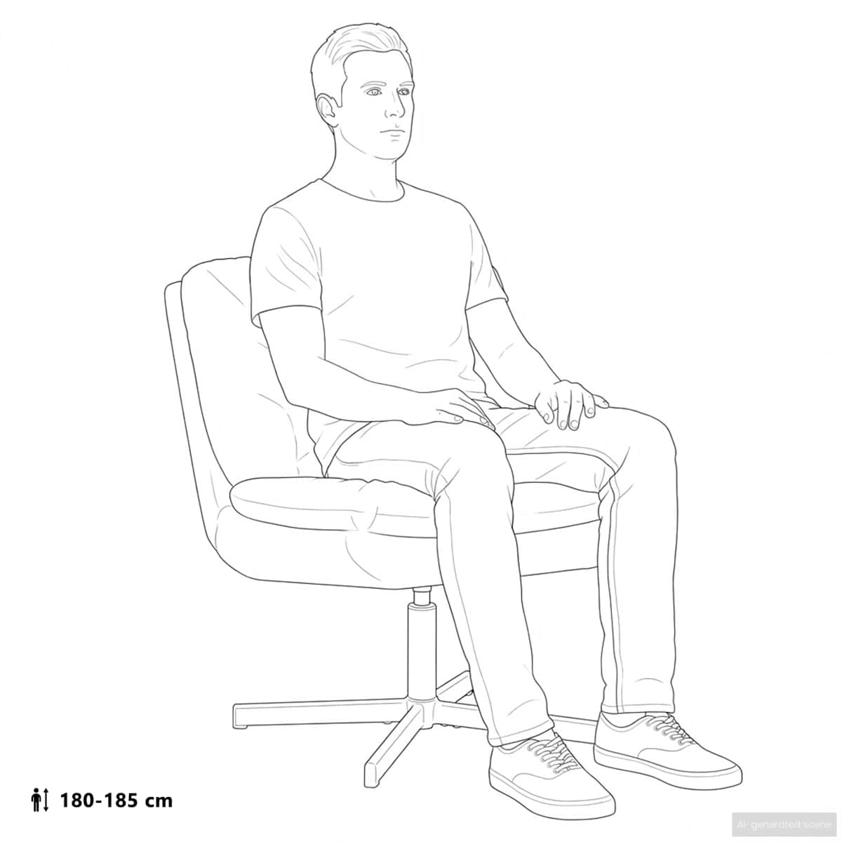 Svingende afslapningsstol 63 x 75 x 76 cm Fløjl - Billede 8