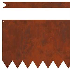 Okraj trávníku 30 pcs Rezavá 100 x 0,05 x 30 cm - obrázek 5