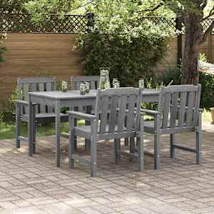 Vrtni Stol 4 pcs Svetlo siva 65.5 x 59 x 88 cm Polietilen