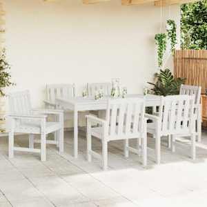 Zahradní křeslo 6 pcs Bílá 65,5 x 59 x 88 cm Polyethylen - obrázek 3