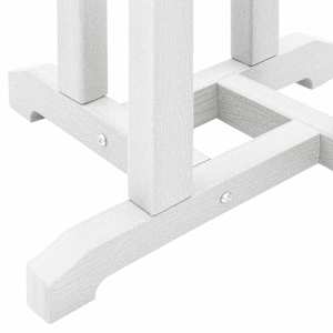 Zahradní barová souprava 3 pcs Bílá HDPE - obrázek 10