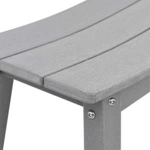 Zahradní barová souprava 3 pcs Světle šedá HDPE - obrázek 9