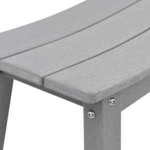 Zahradní barová souprava 4 pcs Světle šedá HDPE - obrázek 7