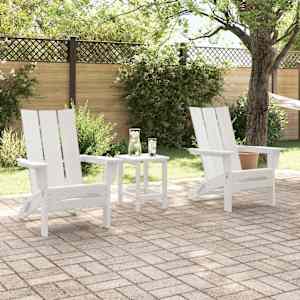 Zahradní křeslo 2 pcs Bílá 80,5 x 74,5 x 92 cm Polyethylen - obrázek 3