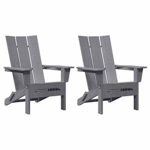 Zahradní křeslo 2 pcs Světle šedá 80,5 x 74,5 x 92 cm - obrázek 2