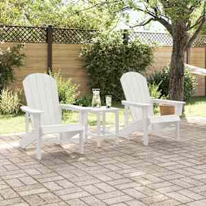 Zahradní křeslo 2 pcs Bílá 82 x 74 x 92 cm Polyethylen - obrázek 3