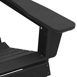 Zahradní křeslo 2 pcs Černá 82 x 74 x 92 cm Polyethylen - obrázek 8
