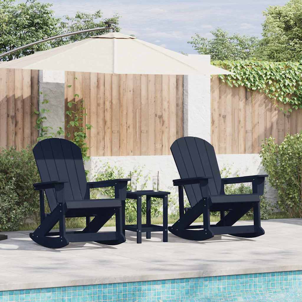 Adirondack rocking-tuolit 2 pcs Laivastonsininen