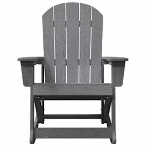 Adirondack Houpací Křesla 2 pcs Světle šedá HDPE - obrázek 5