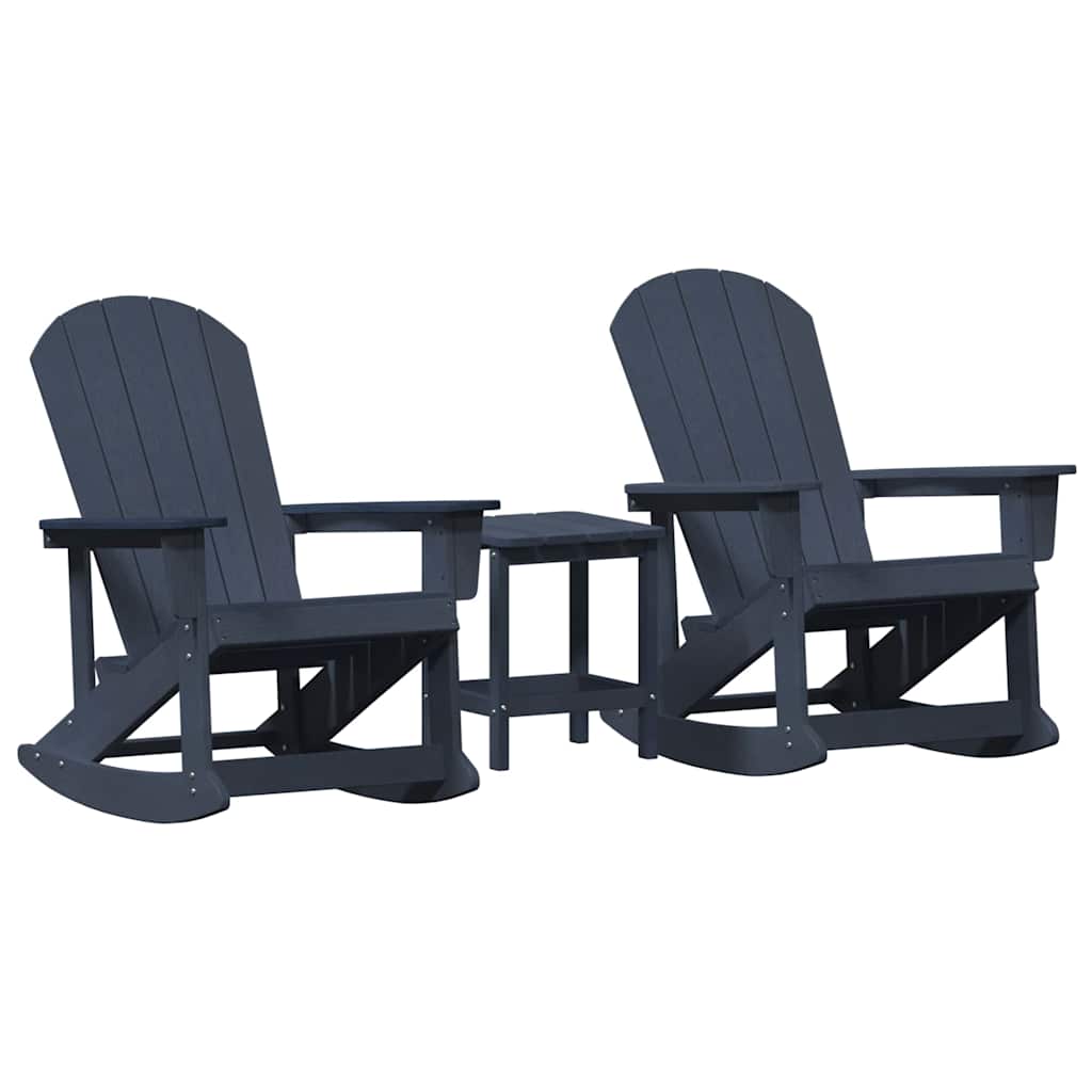 Pihan oleskeluryhmä 3 pcs Laivastonsininen
