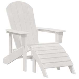 Zahradní křeslo 3 pcs Bílá Polyethylen - obrázek 5