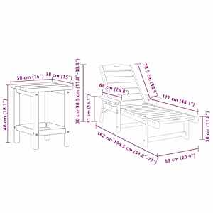Slunečník 3 pcs Světle šedá Polyethylen - obrázek 12