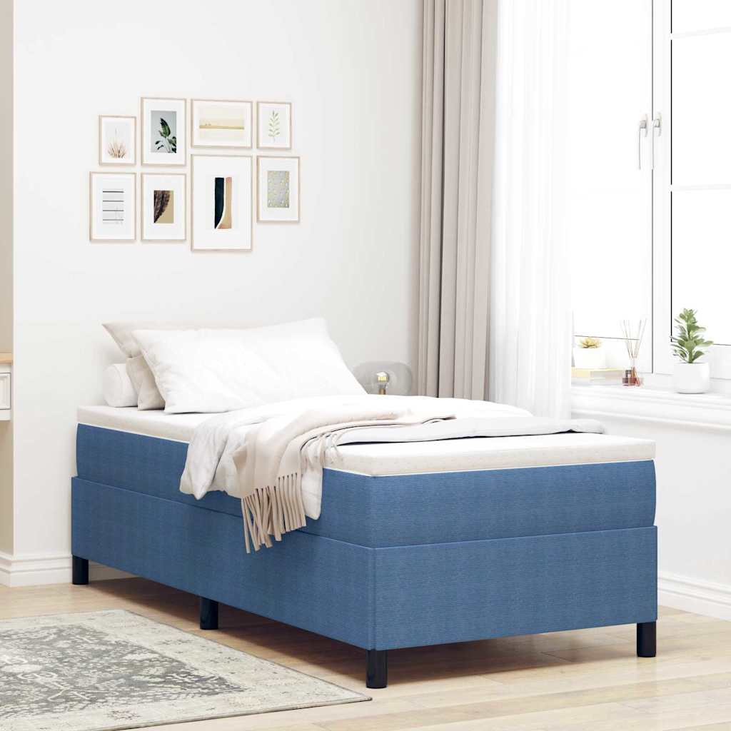 Bettgestell Blau 80x200 cm Cordstoff